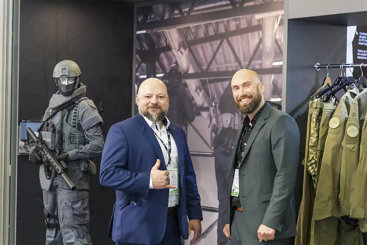 NFM Group system managers Patryk and Frank Eurosatory 2022 - NFM Group system managers Patryk and Frank